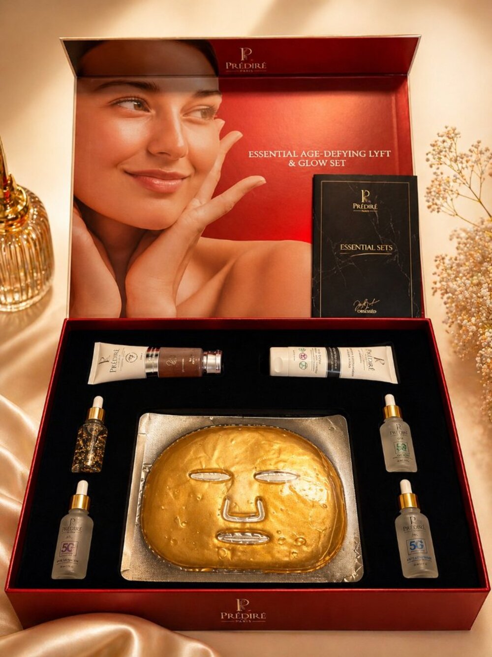 Prediré Paris Essential Age Defying Lift & Glow Set Luxury Kit- Perfect for Mom!
